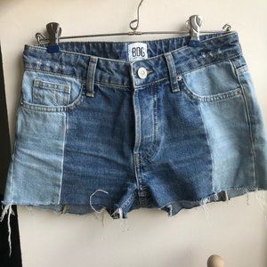 BDG Two Tone Denim Shorts